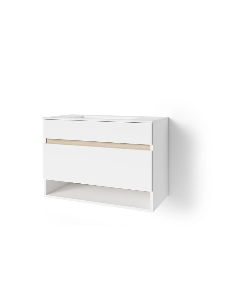 byLiving Waschtisch Marino in Weiß - (B) 80 x (H) 56 x (T) 40 cm günstig kaufen onesize