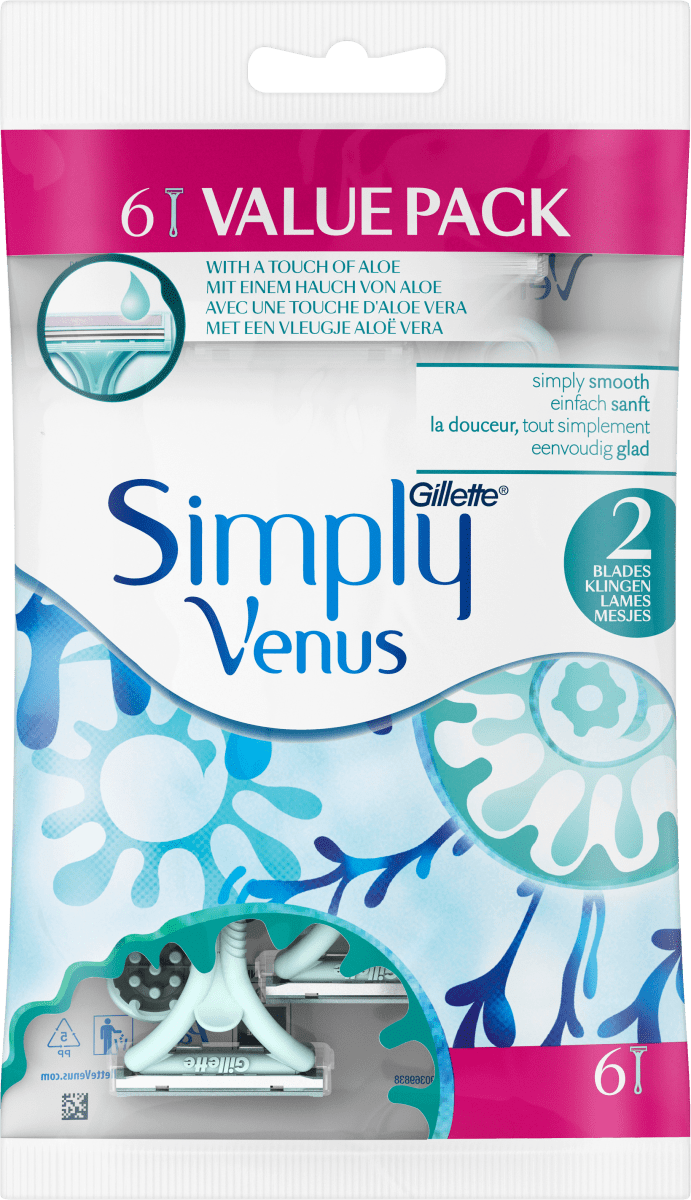 Einwegrasierer, Simply Venus, 6 St