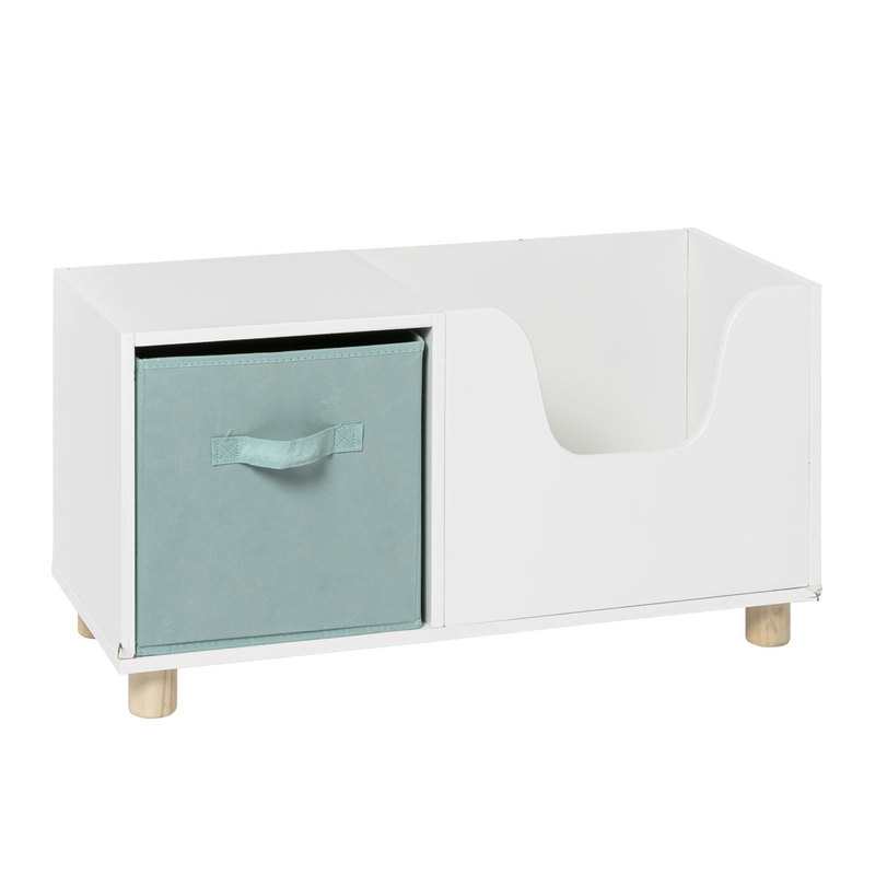Meuble de rangement jouets blanc 2 en 1 Oxybul
