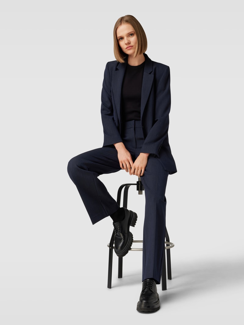 Blazer in melierter Optik Modell 'FRITA' in marineblau meliert