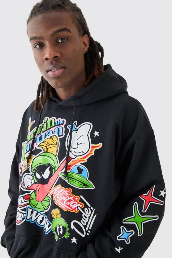 Oversize Hoodie mit lizenziertem Looney Tunes Print