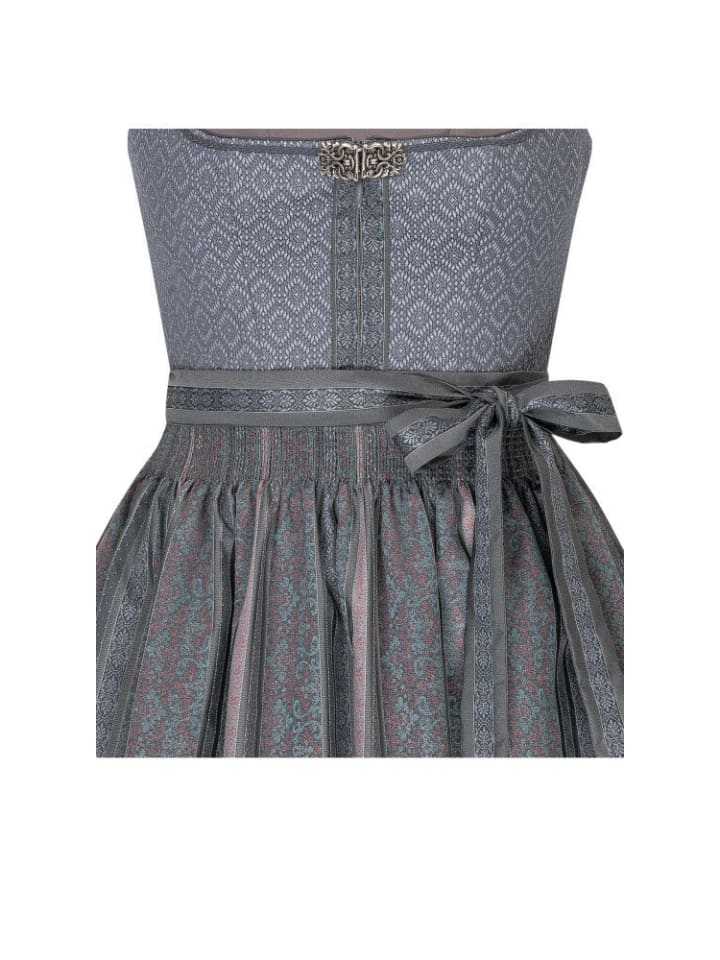 Nübler Midi Dirndl Helene in Silber günstig kaufen 40