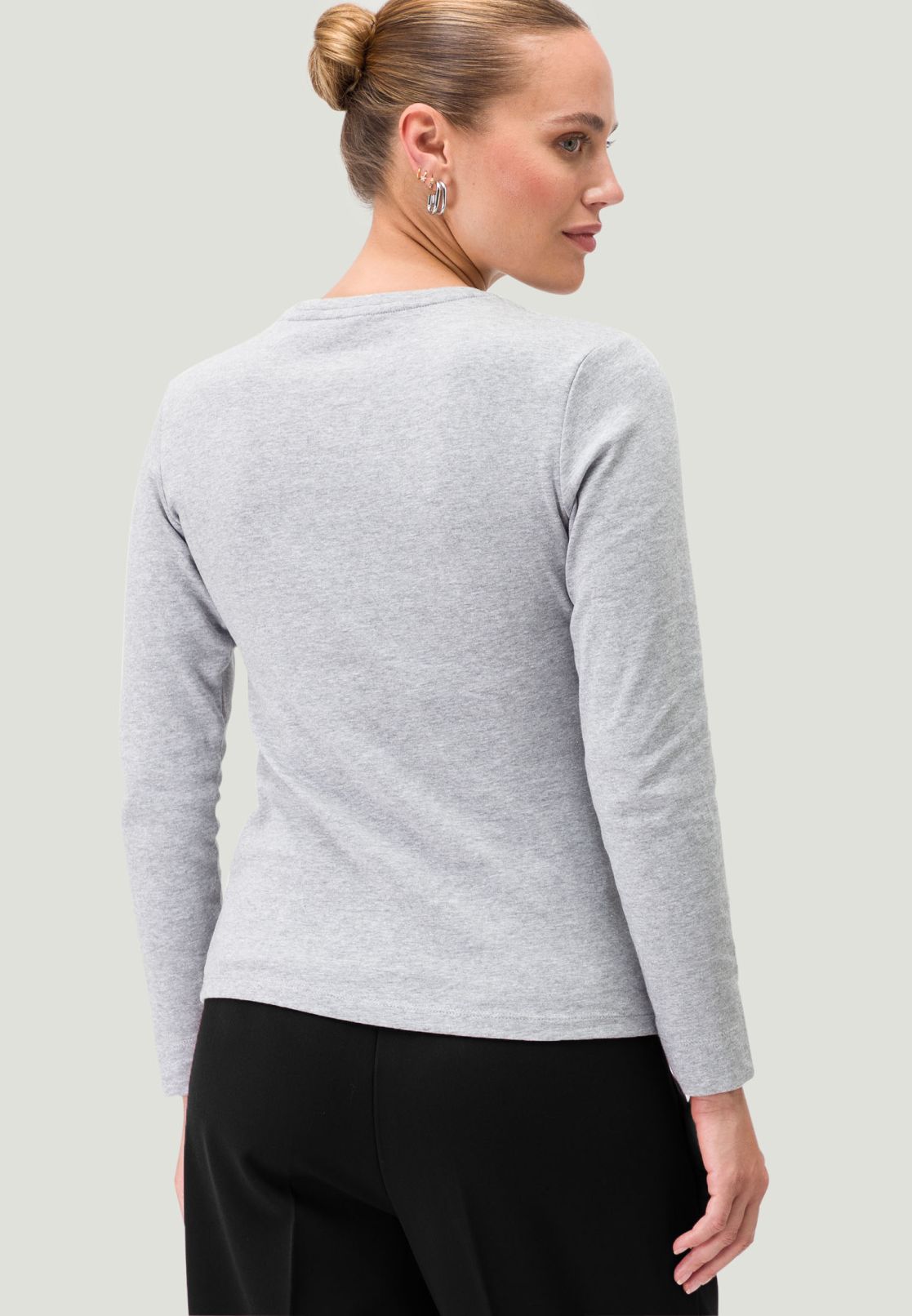 Langarmshirt mit Rundhalsausschnitt