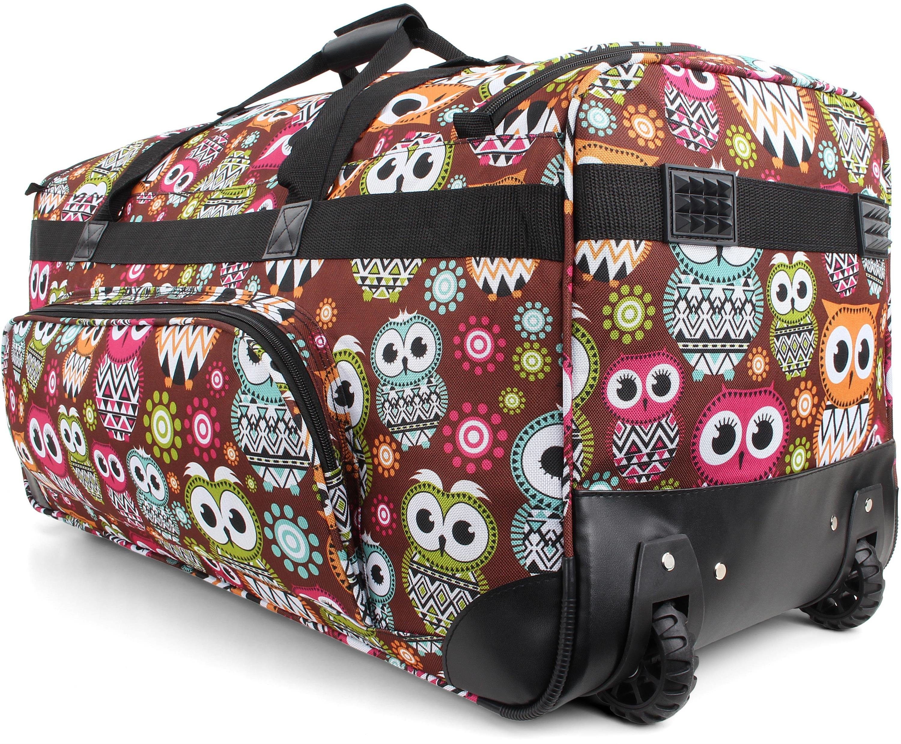normani Reisetasche Reisetasche mit 2 Rädern Jumbus 100, Trolley mit leichtläufigen Rollen