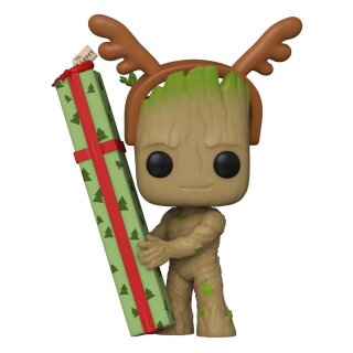 Funko Guardians of the Galaxy Holiday Special POP! Heroes Vinyl Figur Groot 9 cm
