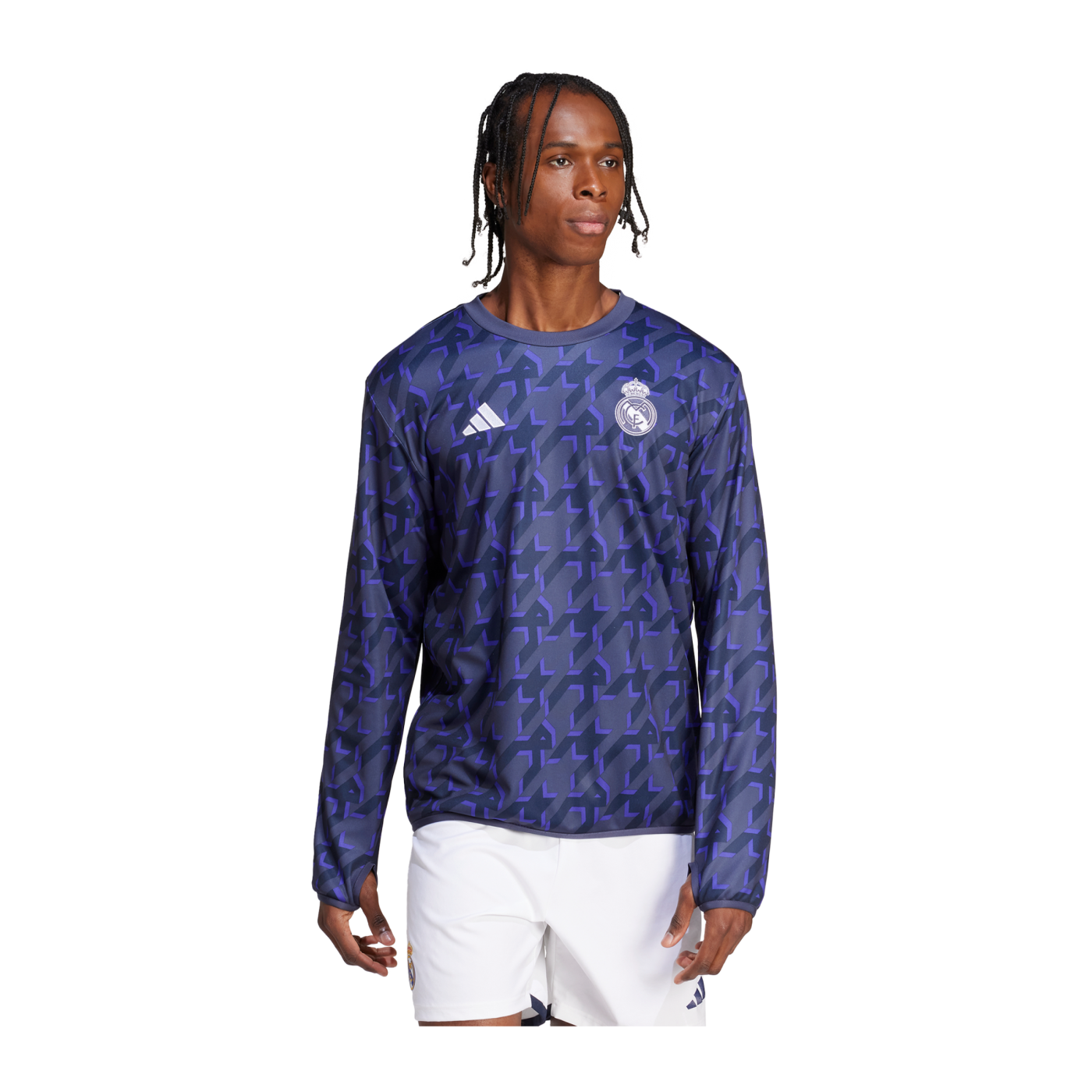 adidas Real Madrid Prematch Warmtop 2023/2024 Blau