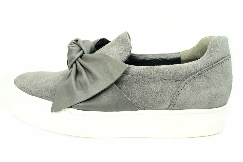 PAUL GREEN Klassische Slipper grau