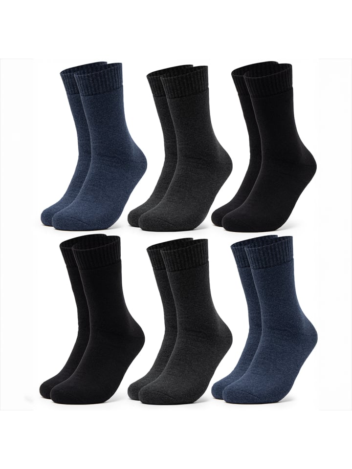 Occulto 6er Pack Thermosocken Bille in Blau-Mix günstig kaufen