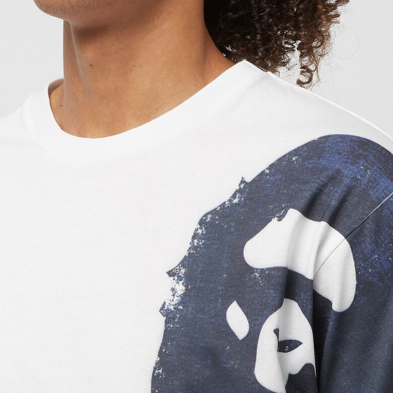 A Bathing Ape Overprinted Multi Ape Head Tee M white