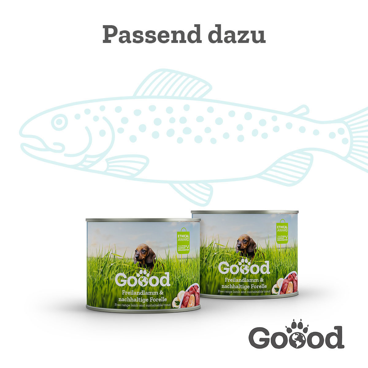 Goood Mini Junior Freilandlamm & nachhaltige Forelle bei ZooRoyal