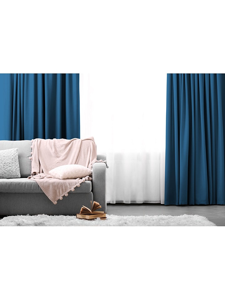 Lifa Living Vorhang in Blau günstig kaufen 150x250 cm