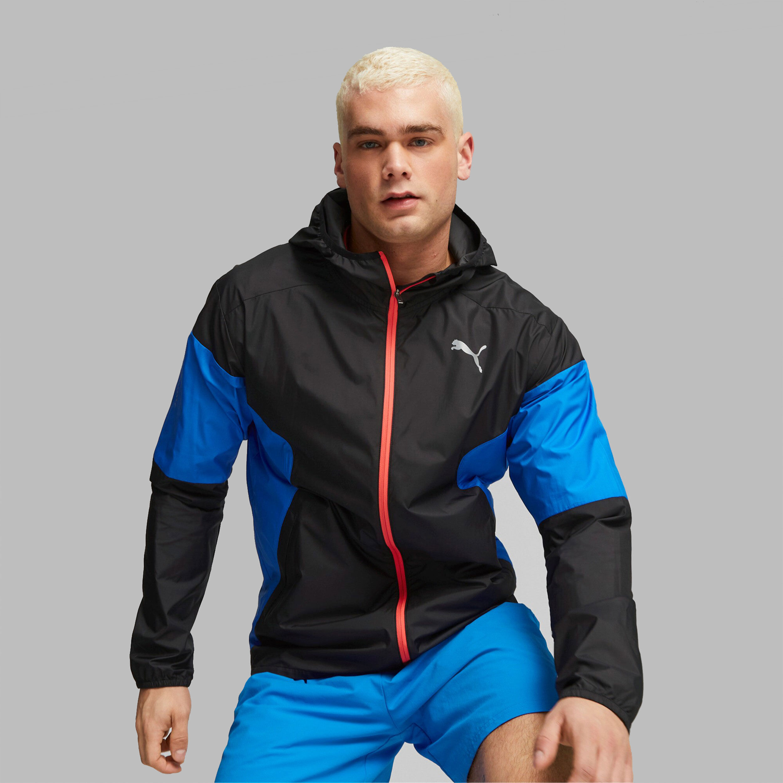 Run Lightweight Laufjacke Herren - Schwarz, Blau