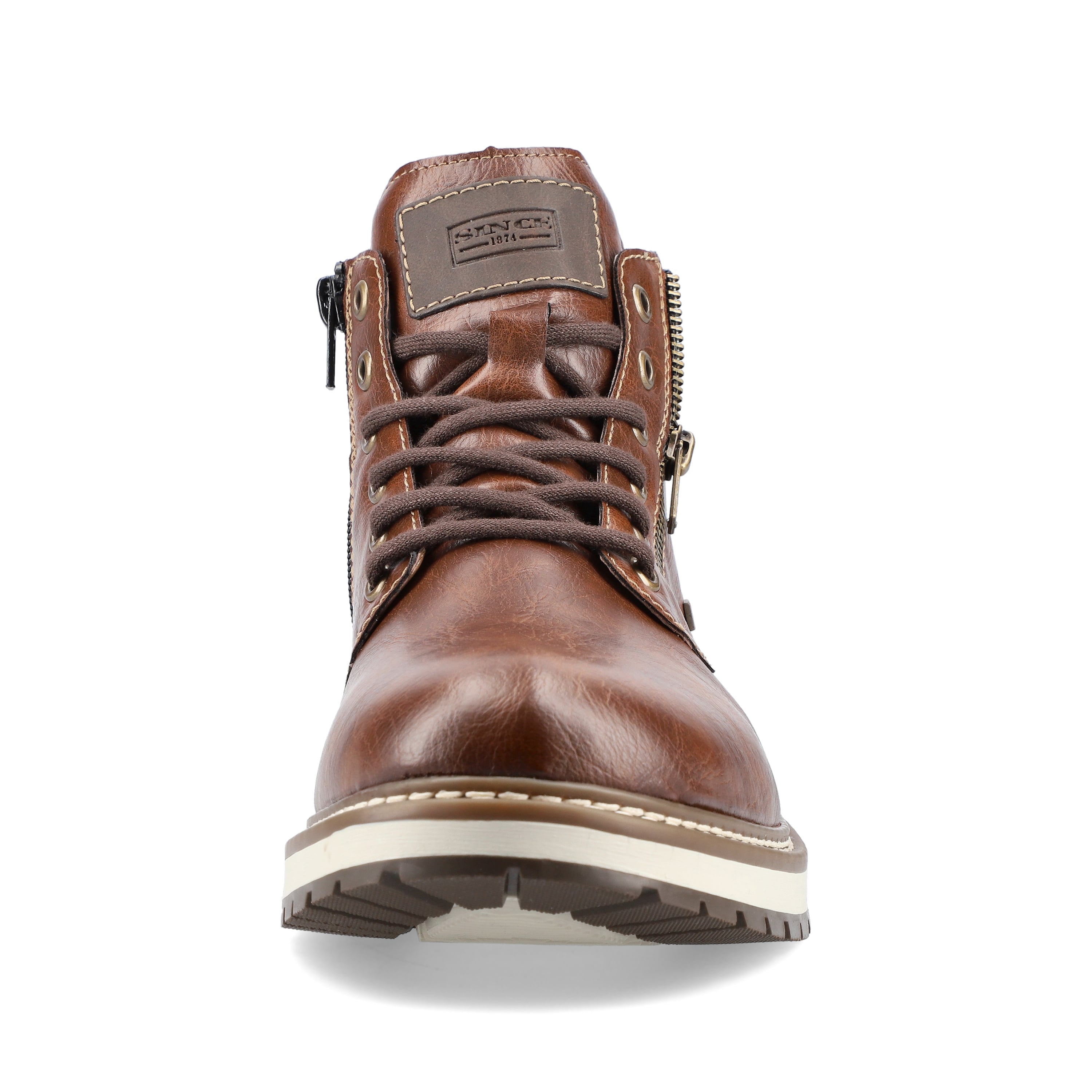 Rieker Herren Schnürstiefel kastanienbraun