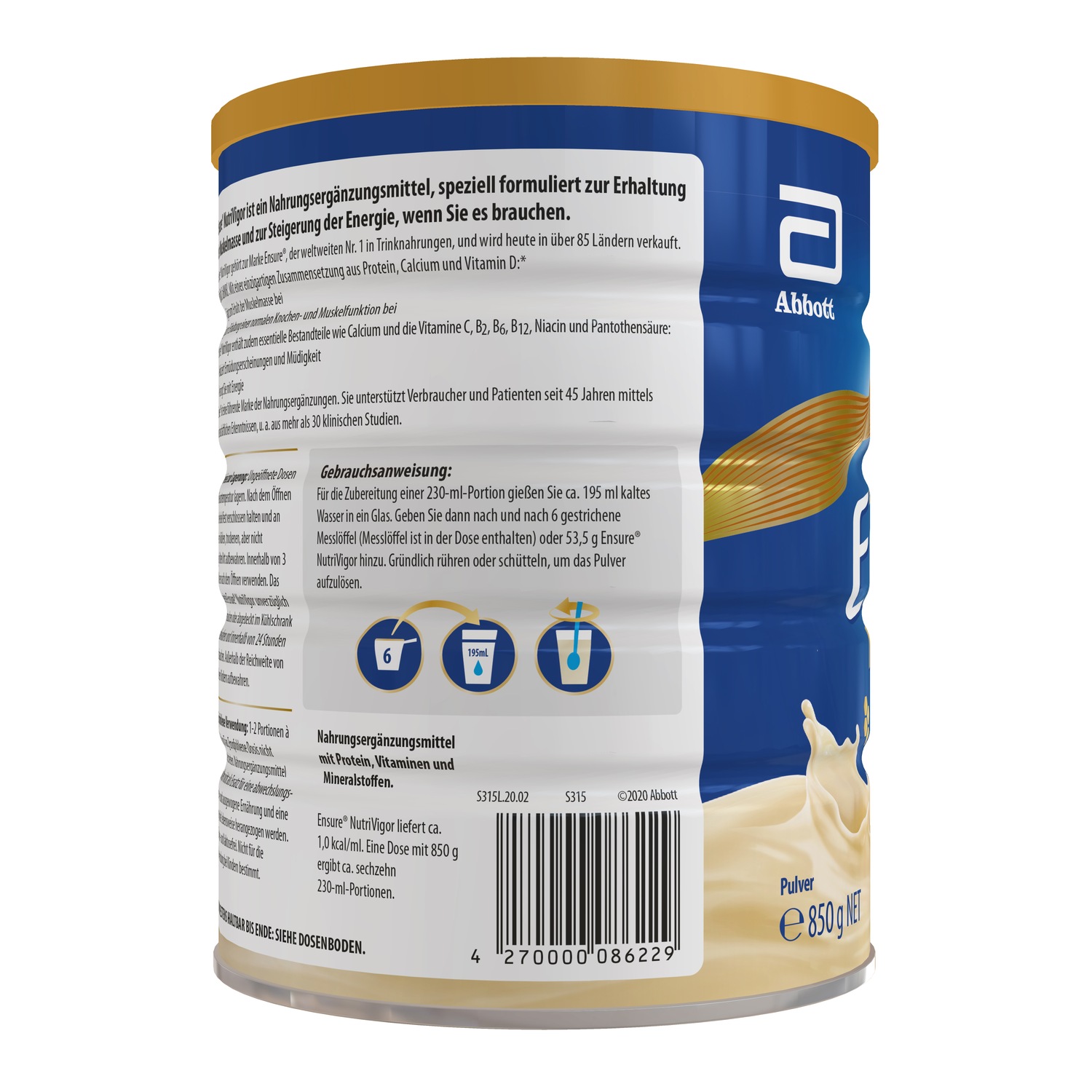 Abbott NutriVigor Vanille Pulver
