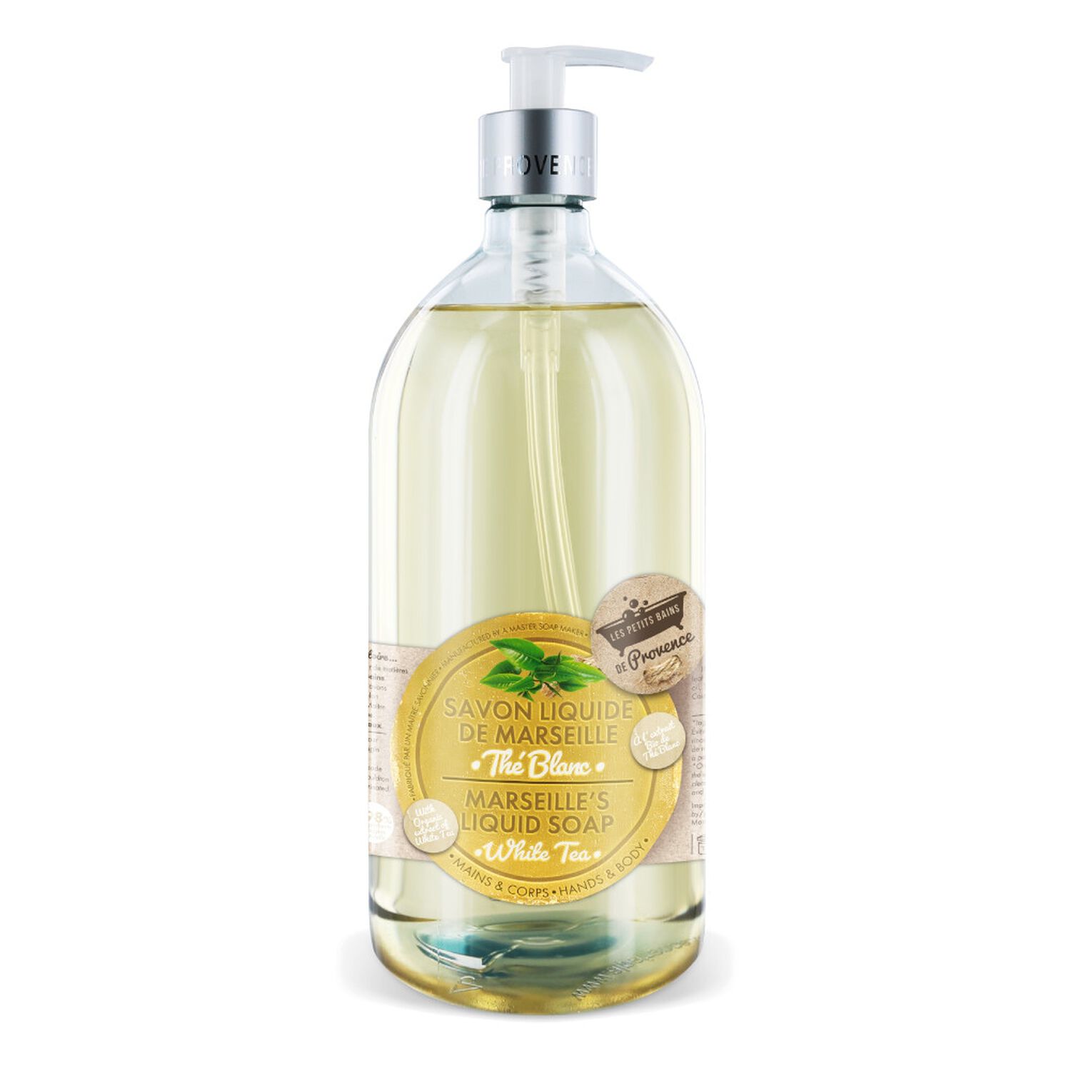 Les Petits Bains de Provence Savon Liquide de Marseille Thé Blanc