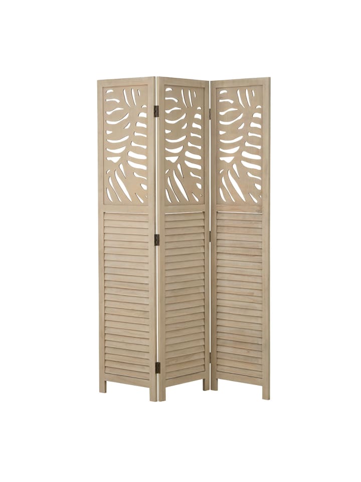 Homestyle4u 3-tlg. Paravent in Braun 120x170 günstig kaufen onesize