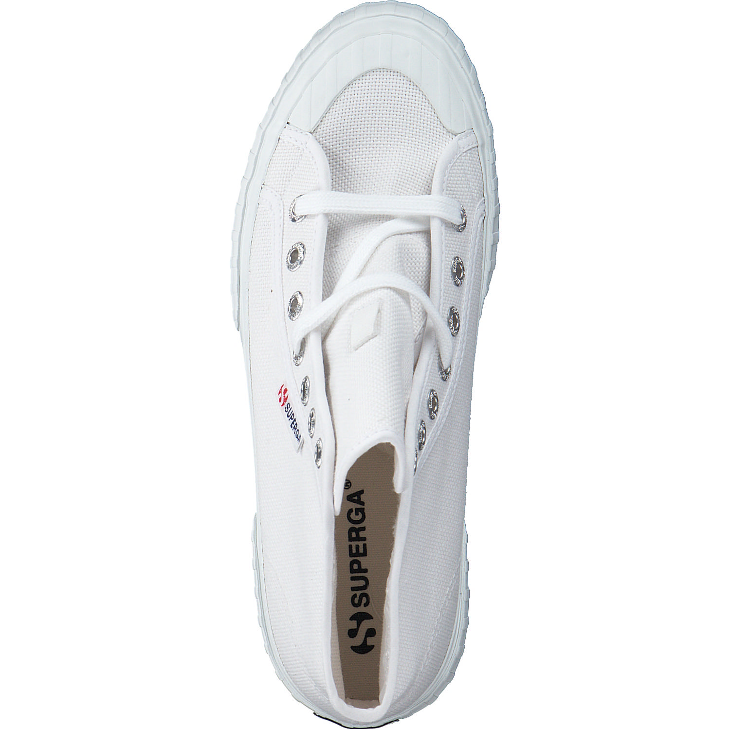 Superga 2696 Stripe S112I9W, Sneakers High, Damen, Weiß