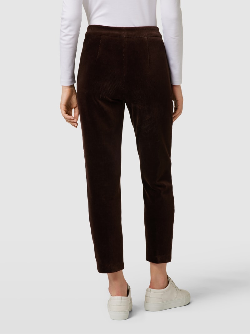 Cordhose mit Eingrifftaschen in dunkelbraun