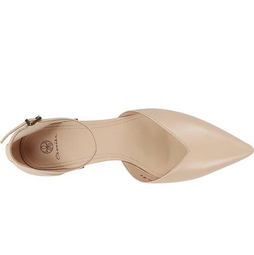 ekonika Lederballerinas mit schmaler Spitze