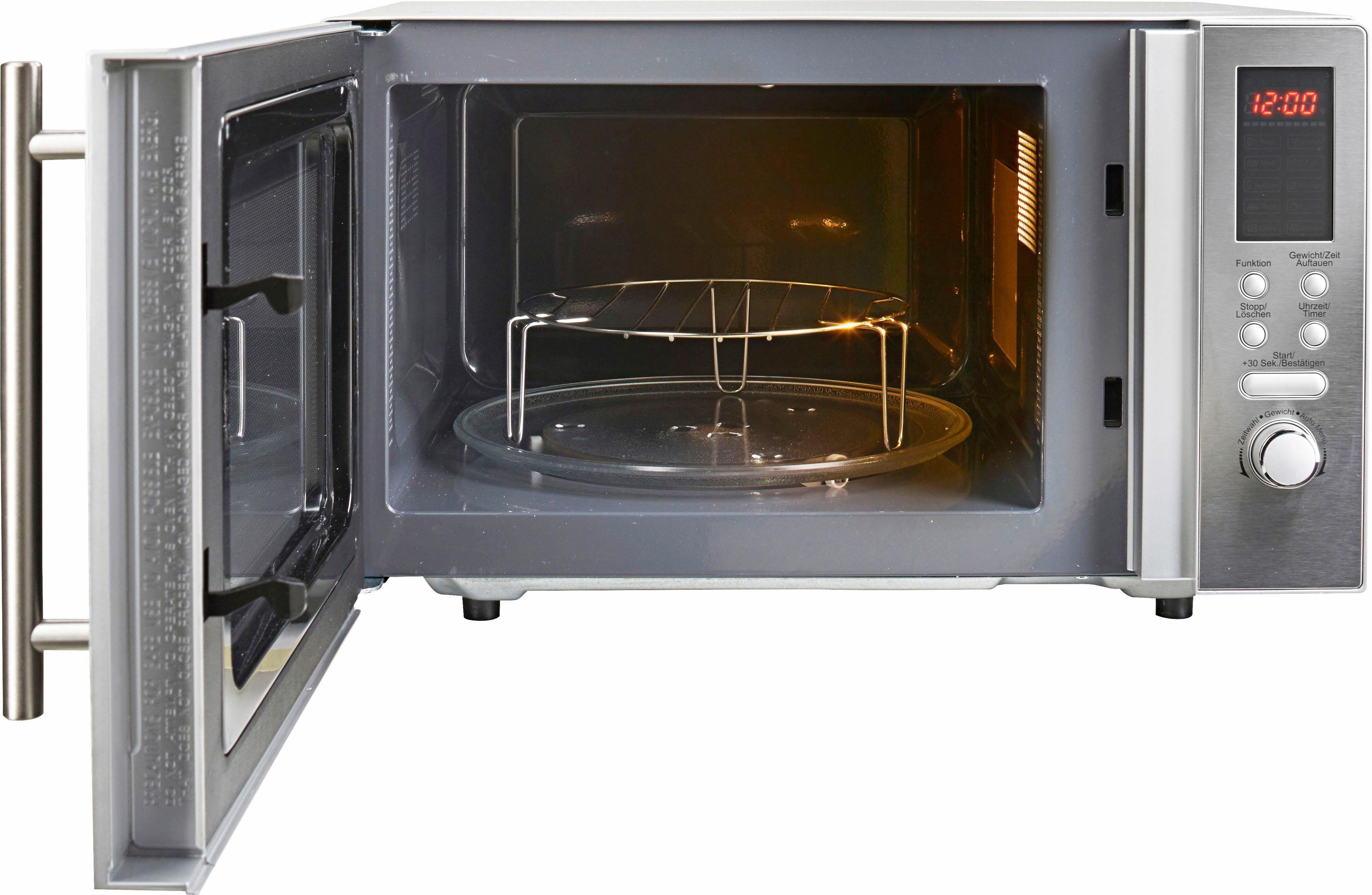 Hanseatic Mikrowelle 564196, Grill und Heißluft, 23 l, 3-in-1 Gerät