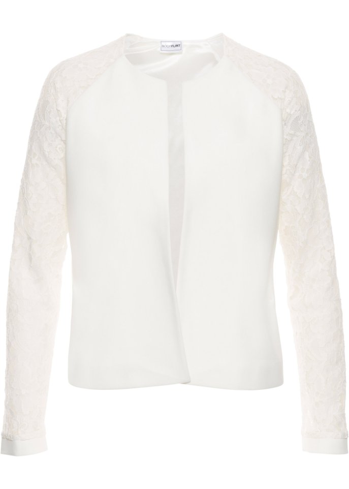 Blazer mit Spitzenärmeln