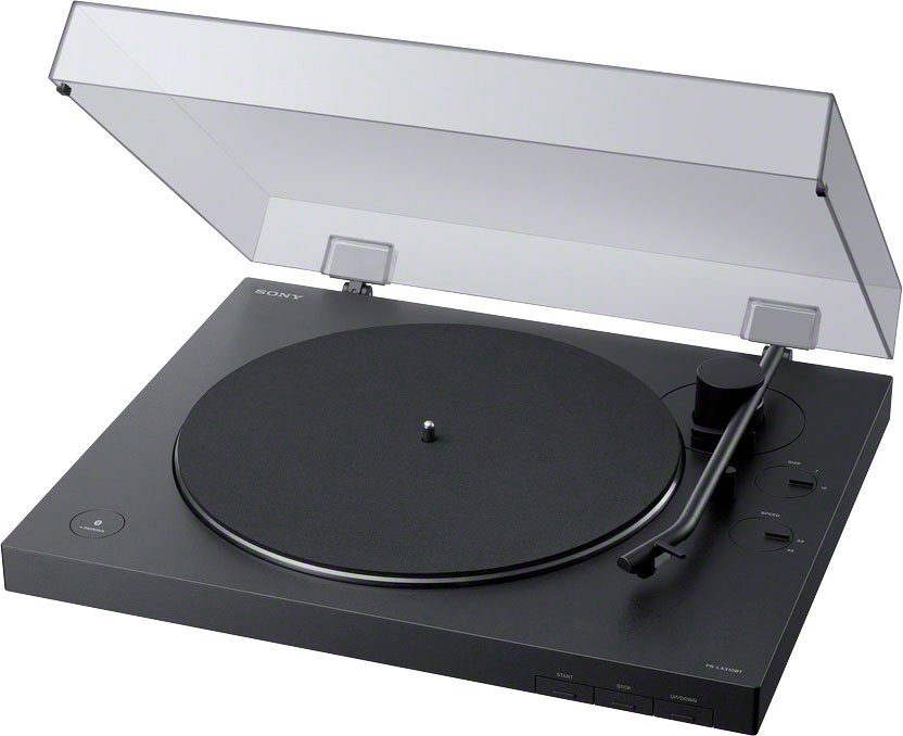 Sony PS-LX310BT Plattenspieler (Riemenantrieb, Bluetooth, Phono Vorverstärker, Auto-Play Funktion, Aluminium Plattenteller)