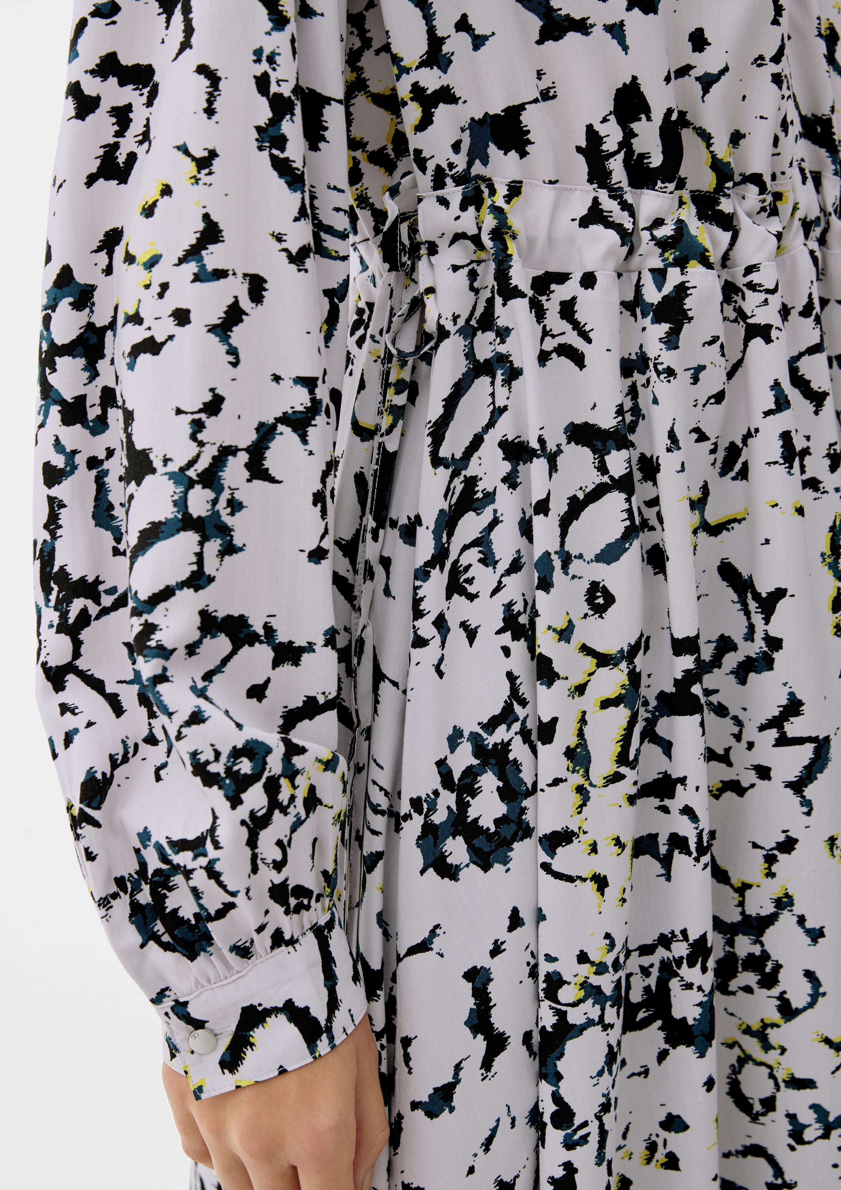 Kurzes Kleid mit Allover-Muster  2123871-69A0