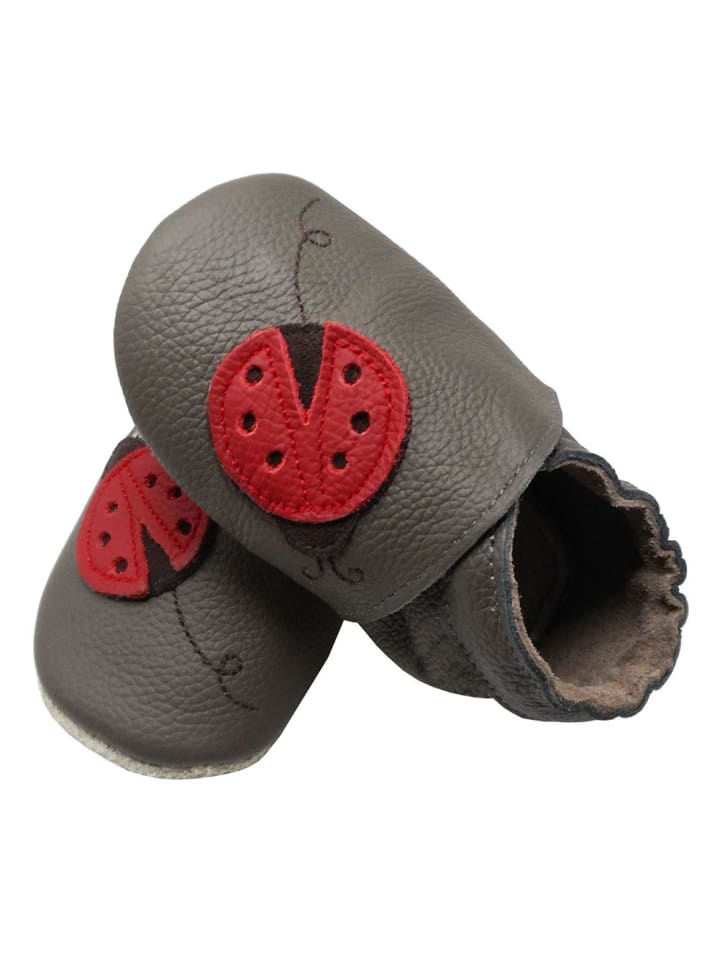 Yalion Leder-Krabbelschuhe 
