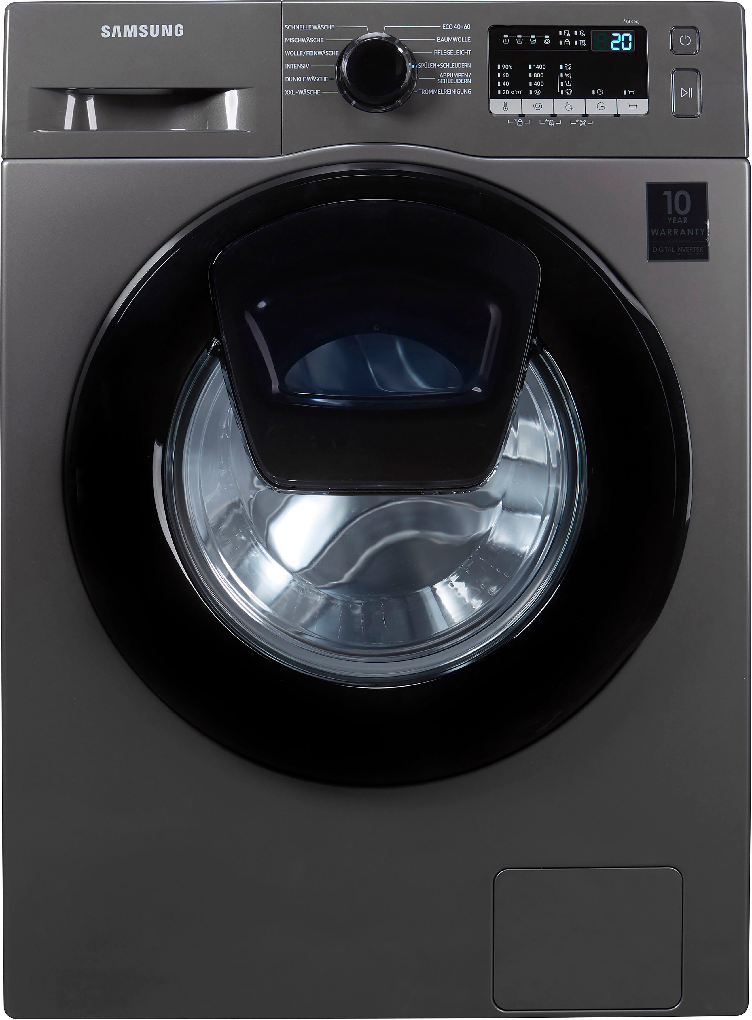 Samsung Waschmaschine WW4500T INOX WW7ET4543AX, 7 kg, 1400 U/min, AddWash™