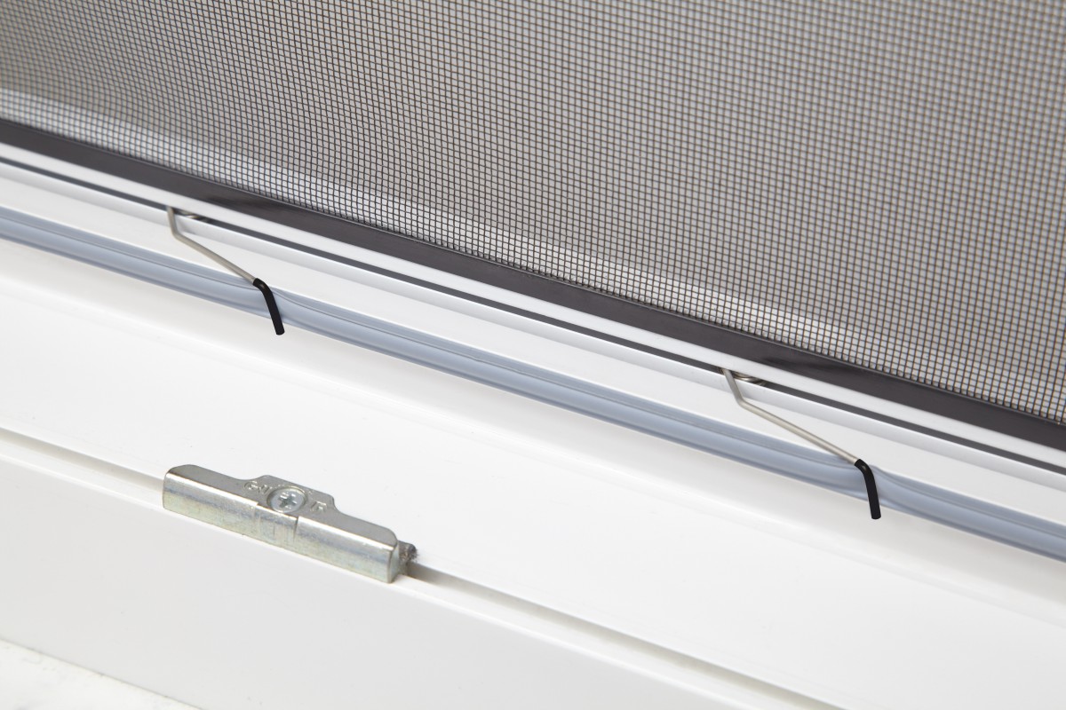 Hecht Aluminium Fliegengitterbausatz für Fenster SLIM, 130x150cm Anthrazit