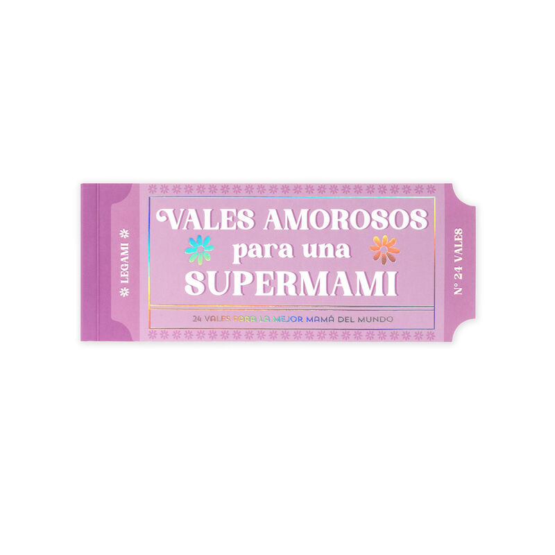 Bloc con 24 cupones para mamá - Español