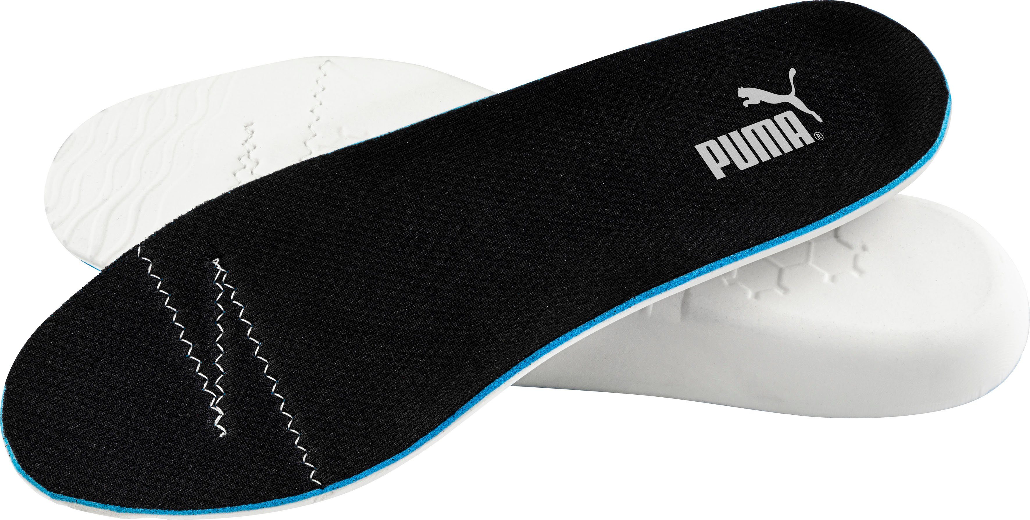 PUMA Safety Rio Black Low Sicherheitsschuh Sicherheitsklasse S3L FO SR, evercushion® RELIEF“ Premium-Einlegesohle