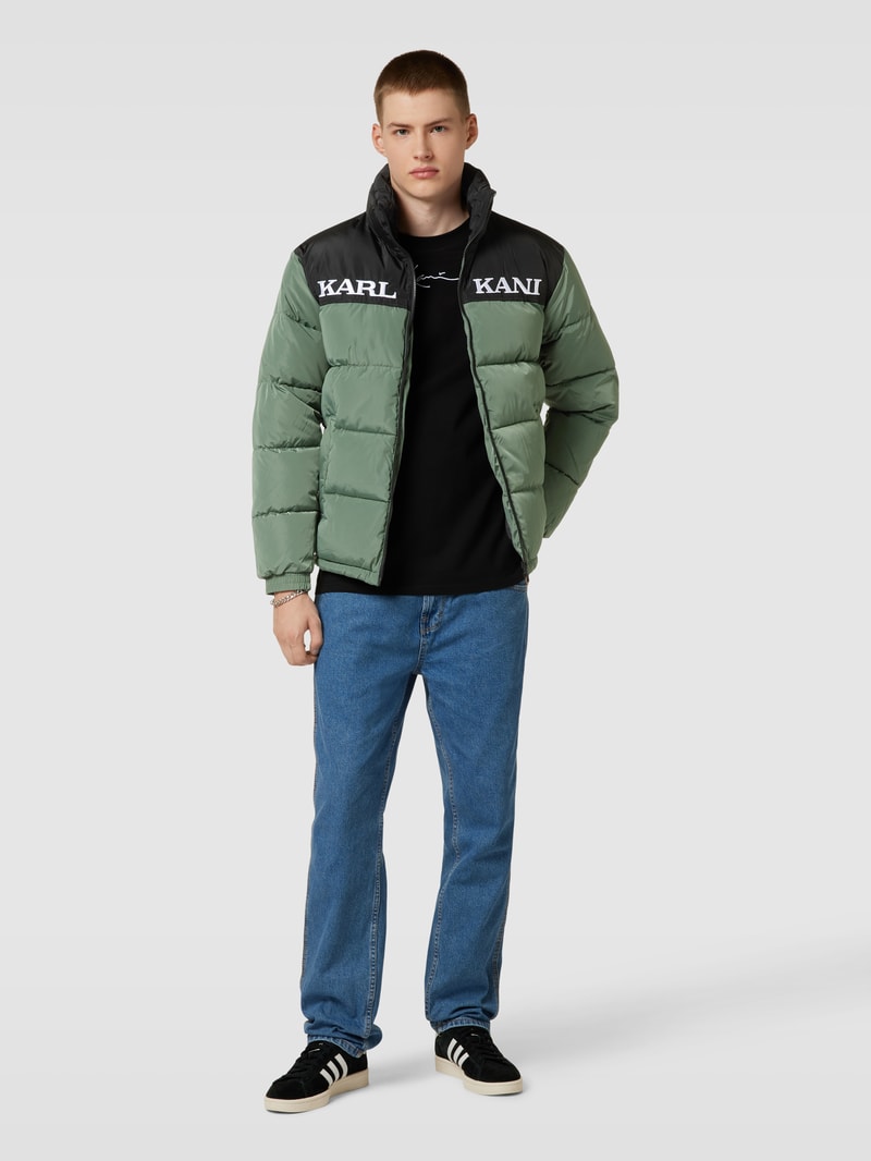 Steppjacke mit Label-Stitching Modell 'Retro Essential' in bottle