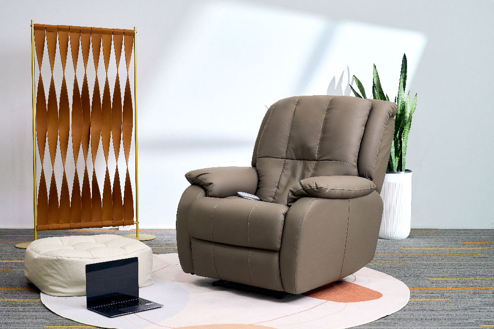 Happy Home Elektrischer Massagesessel mit autom. Rücken- und Beinanhebung & 3D-Mechanismus HWP73-BRN braun