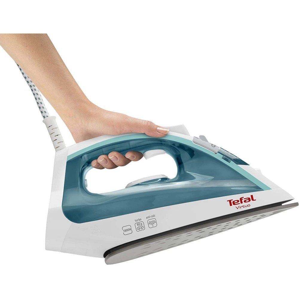 Tefal Dampfbügeleisen Virtuo FV 1710 - Dampfbügeleisen - türkis/weiß, 1800 W