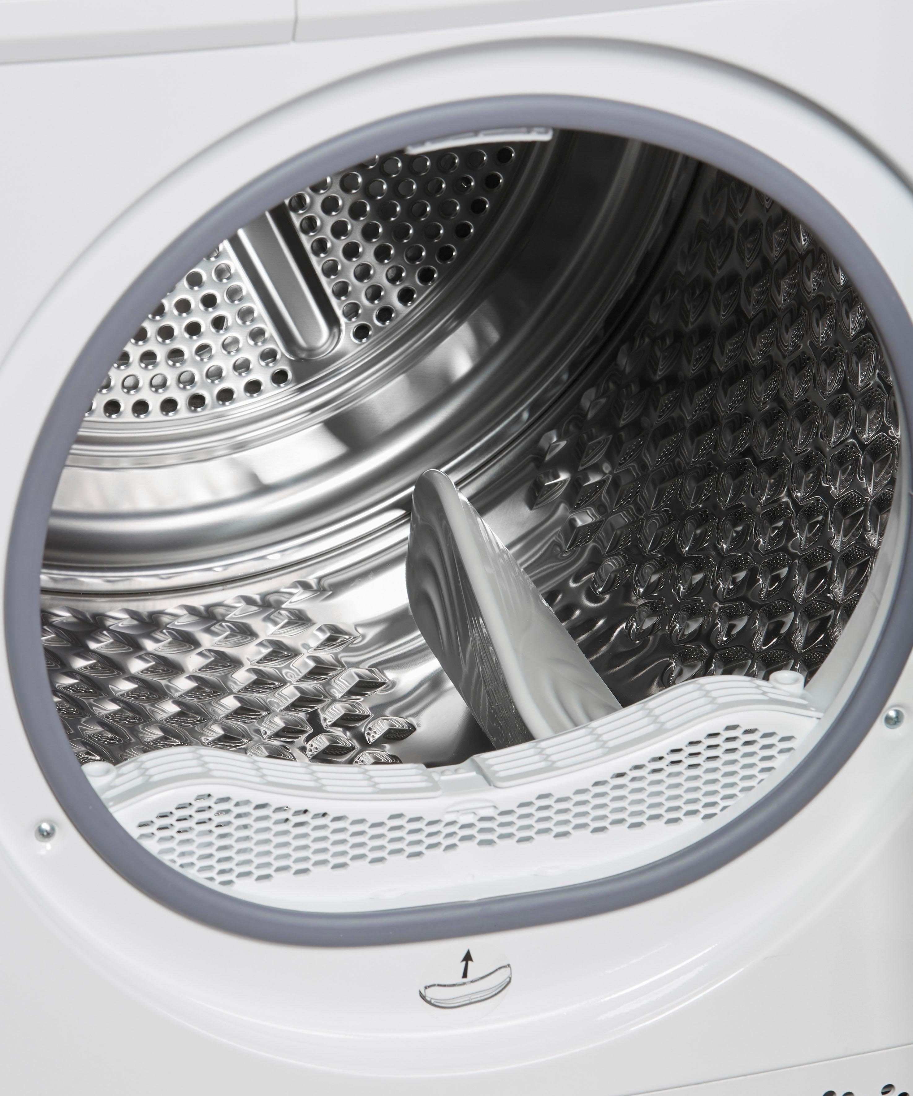 Hanseatic Wärmepumpentrockner HWT8A3GT, 8 kg, Knitterschutz, Startzeitvorwahl