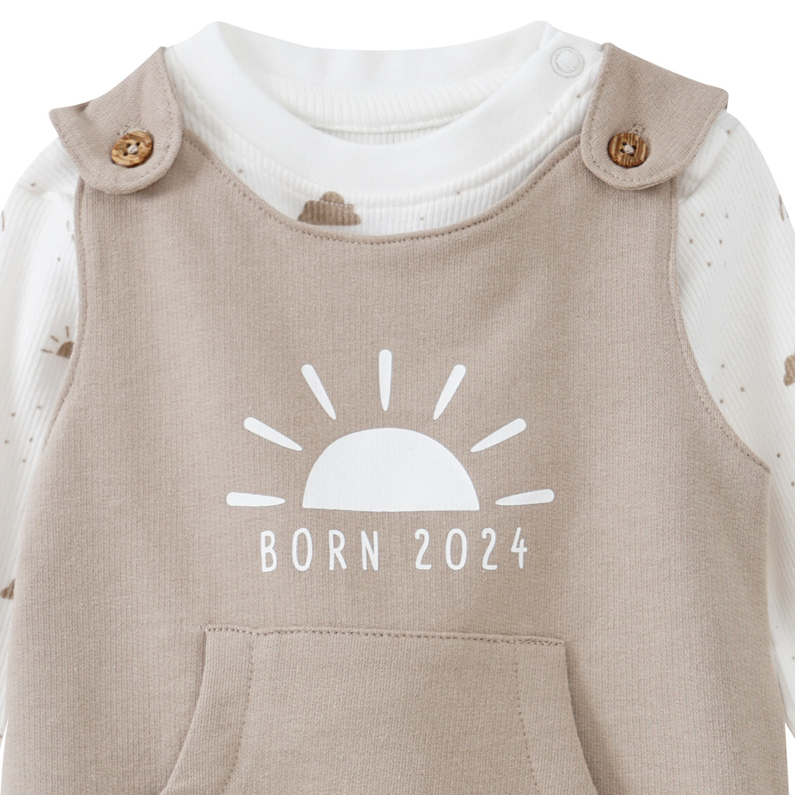 Newborn Strampler und Langarmshirt Born 2024