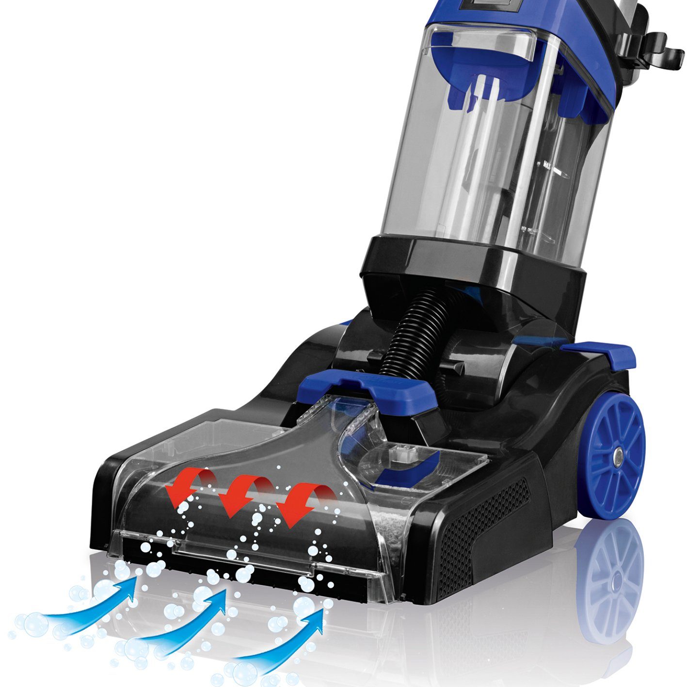 CLEANmaxx Teppichreinigungsgerät Teppich- & Bodenreiniger, 800 W, Waschsauger, Shampoonierer inkl. Bürsten & Shampoo