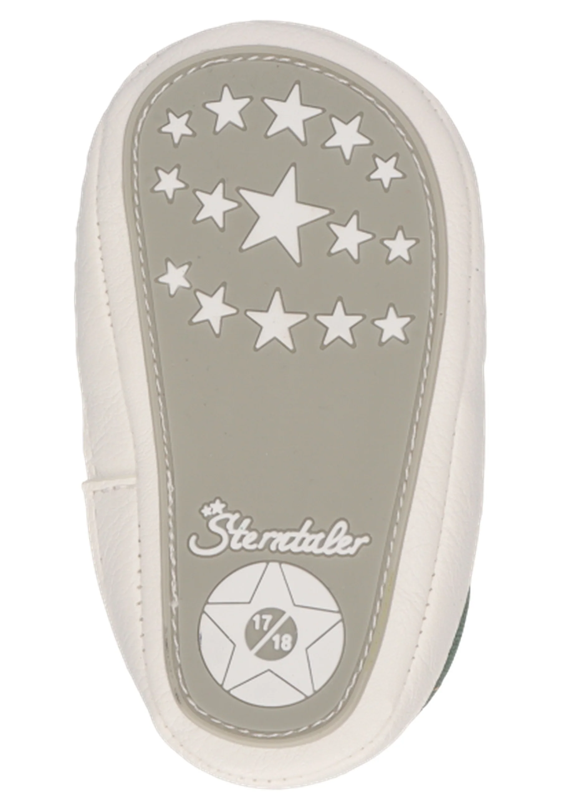 Babyschuh aus Kunstleder und Canvas im Farbmix