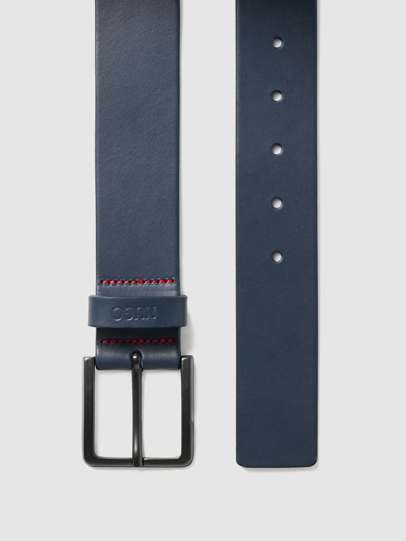 Gürtel aus Leder Modell 'Gionio' in marineblau