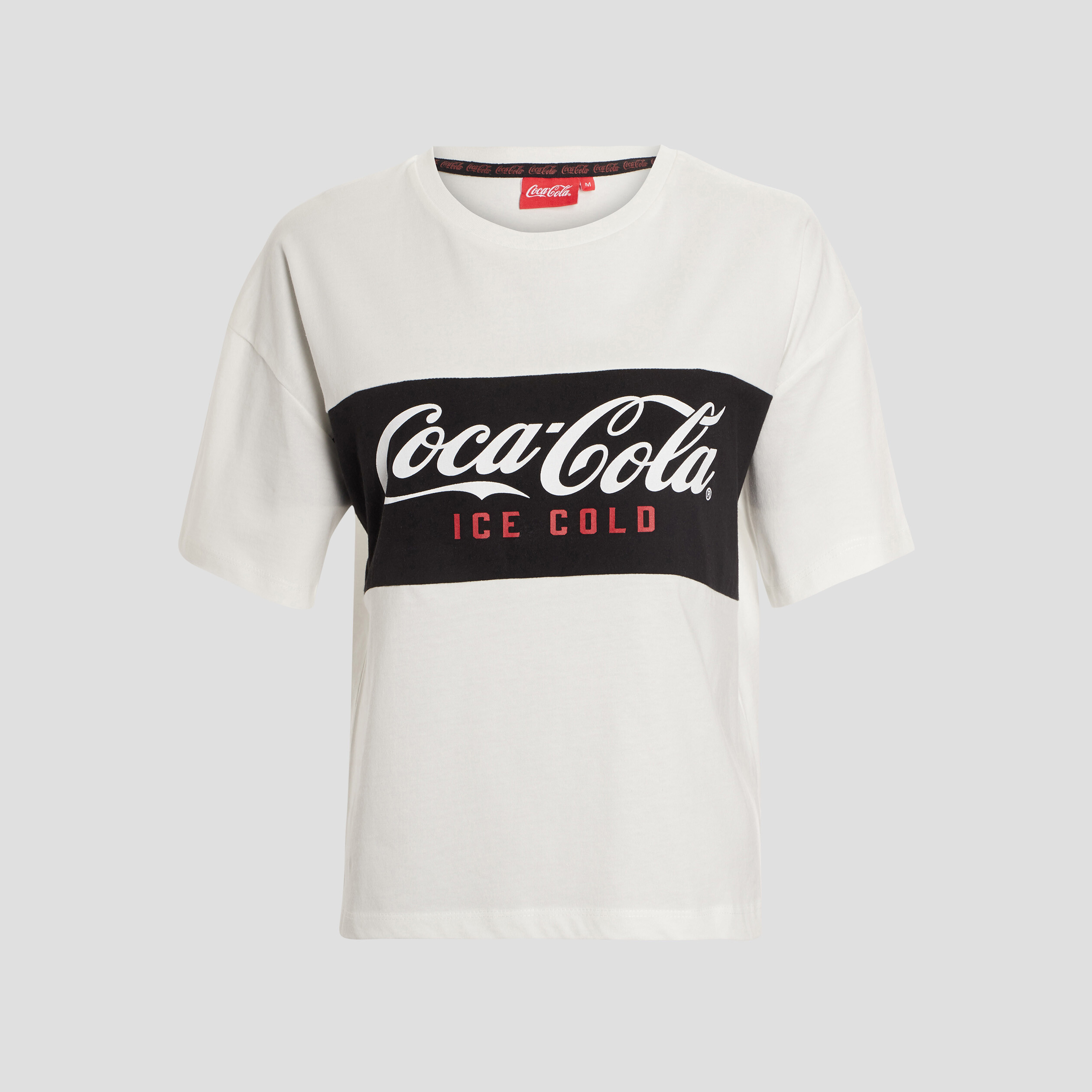 T-shirt cropped Coca-Cola multicolore femme | La Halle