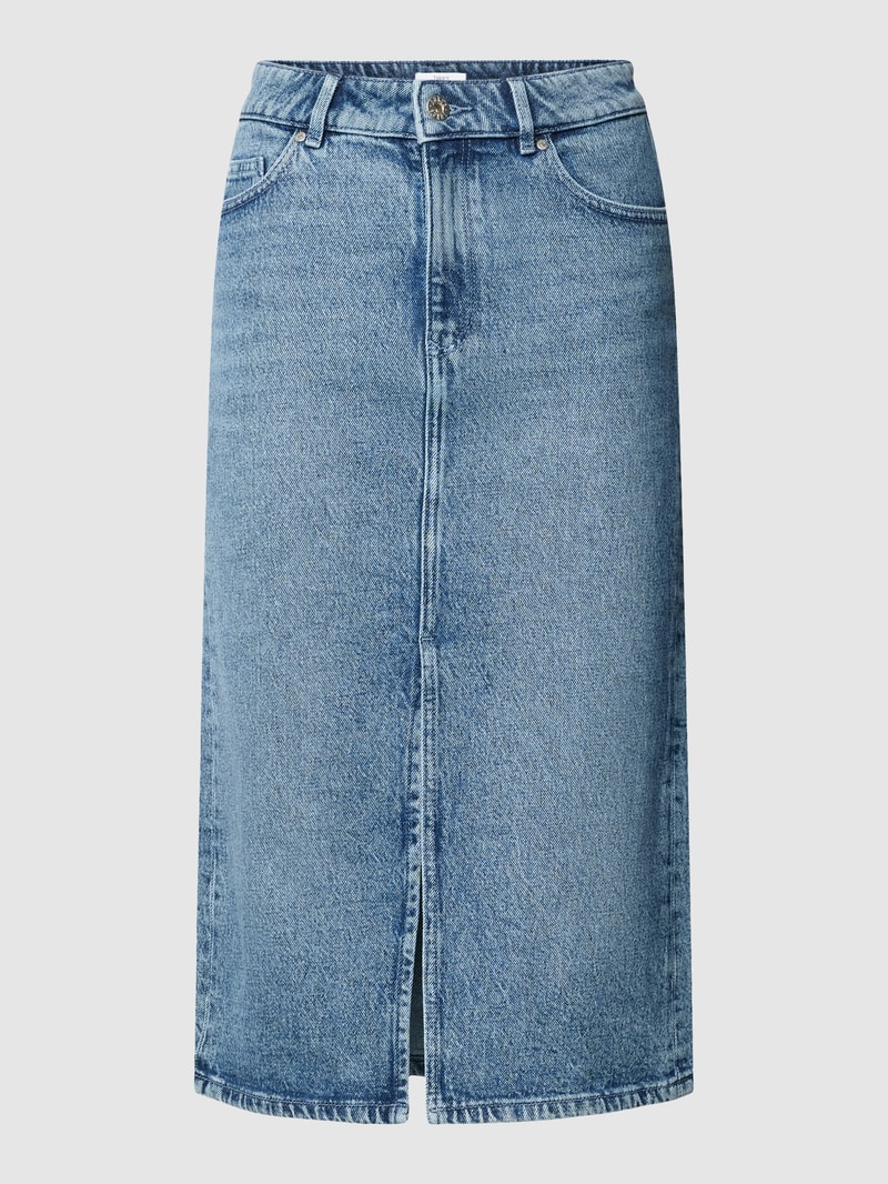 Jeansrock mit Eingrifftaschen in bleu
