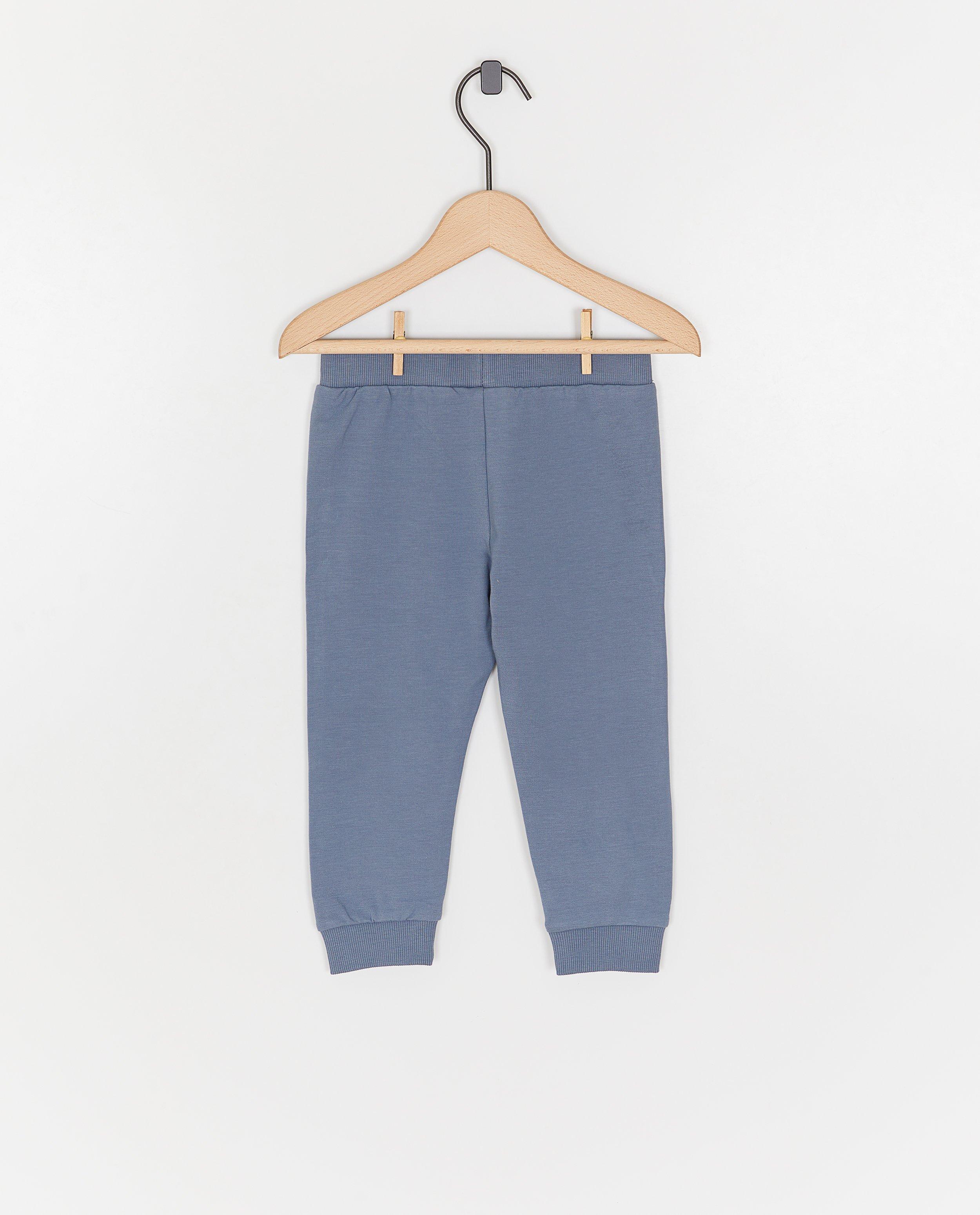 Pantaloni Minymo cu fețe de leu albaștri