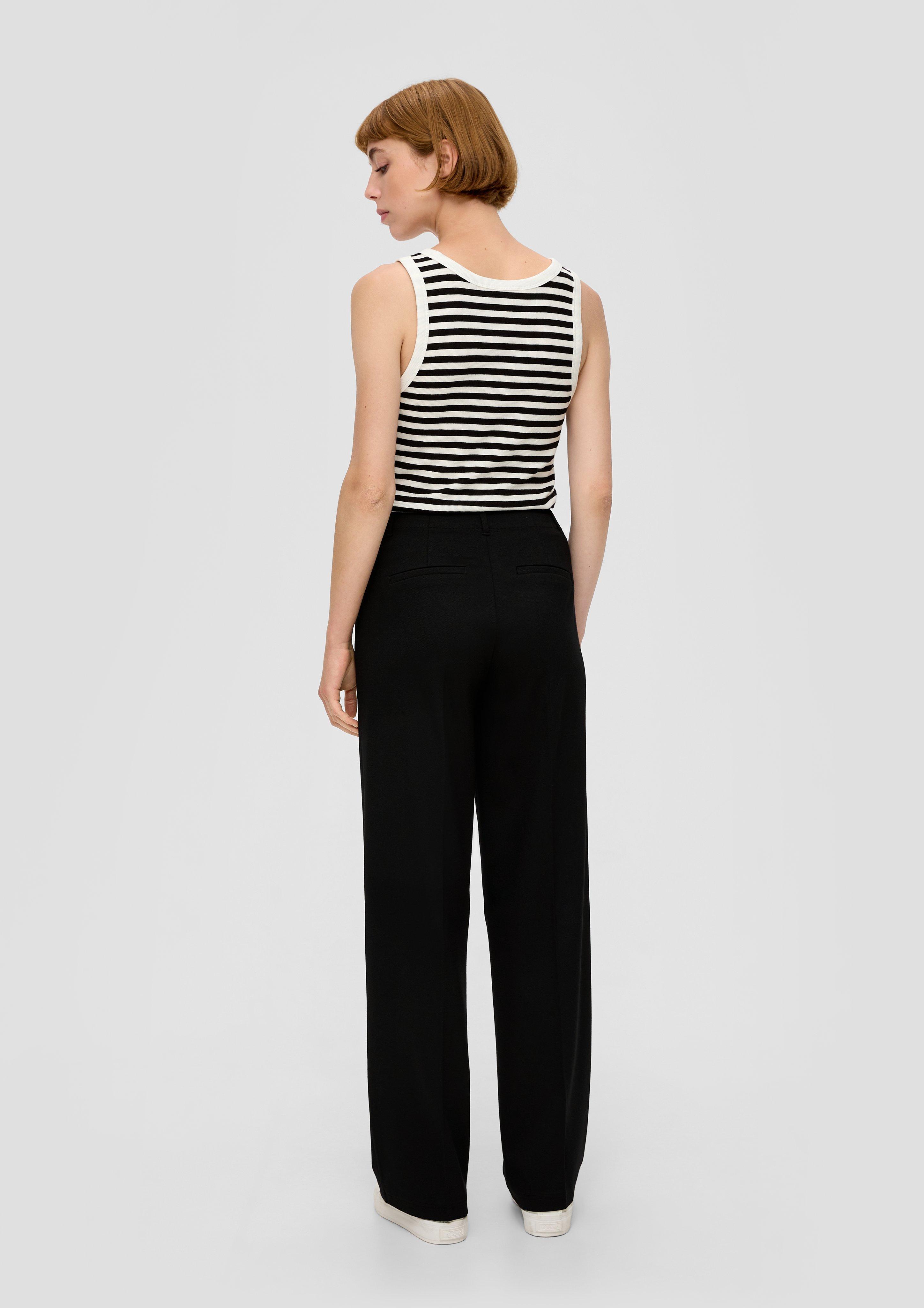 Regular: Twill-Hose mit Wide Leg  2133509-9999