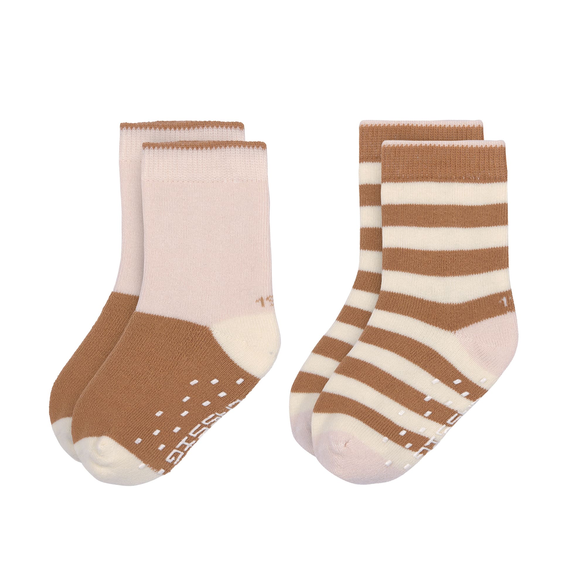 Kinder Antirutsch-Socken (2er-Set), Rosa Karamell