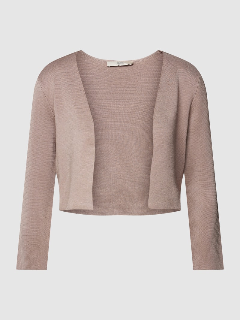 Bolero mit Strukturmuster in taupe