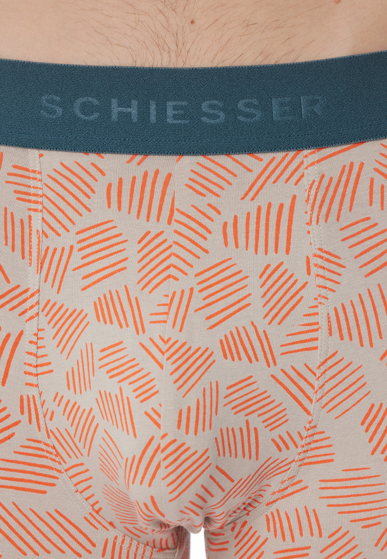Shorts 3er-Pack Organic Cotton Webgummibund uni/gemustert mehrfarbig - 95/5