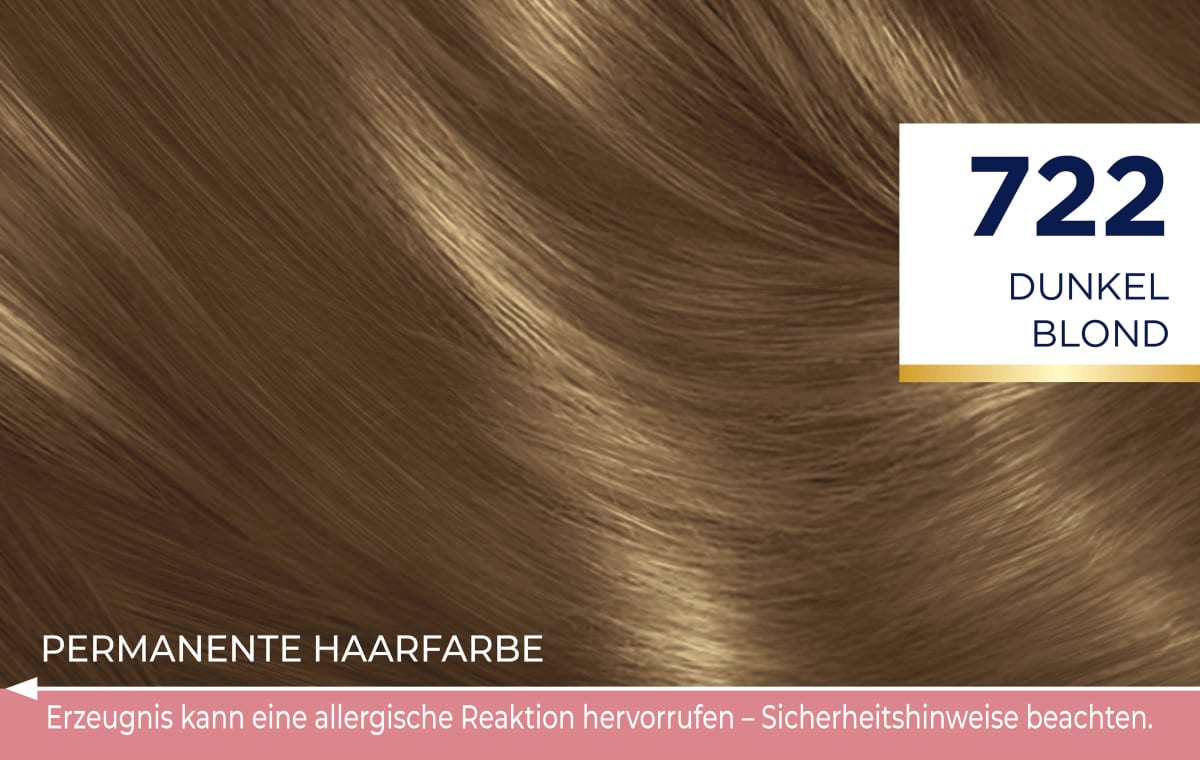 Haarfarbe 722 Dunkel Blond