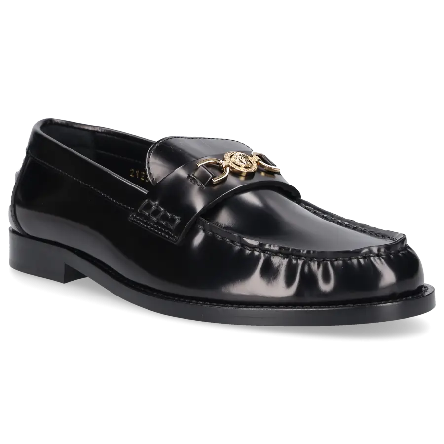 Versace - Loafer MEDUSA Kalbsleder - schwarz