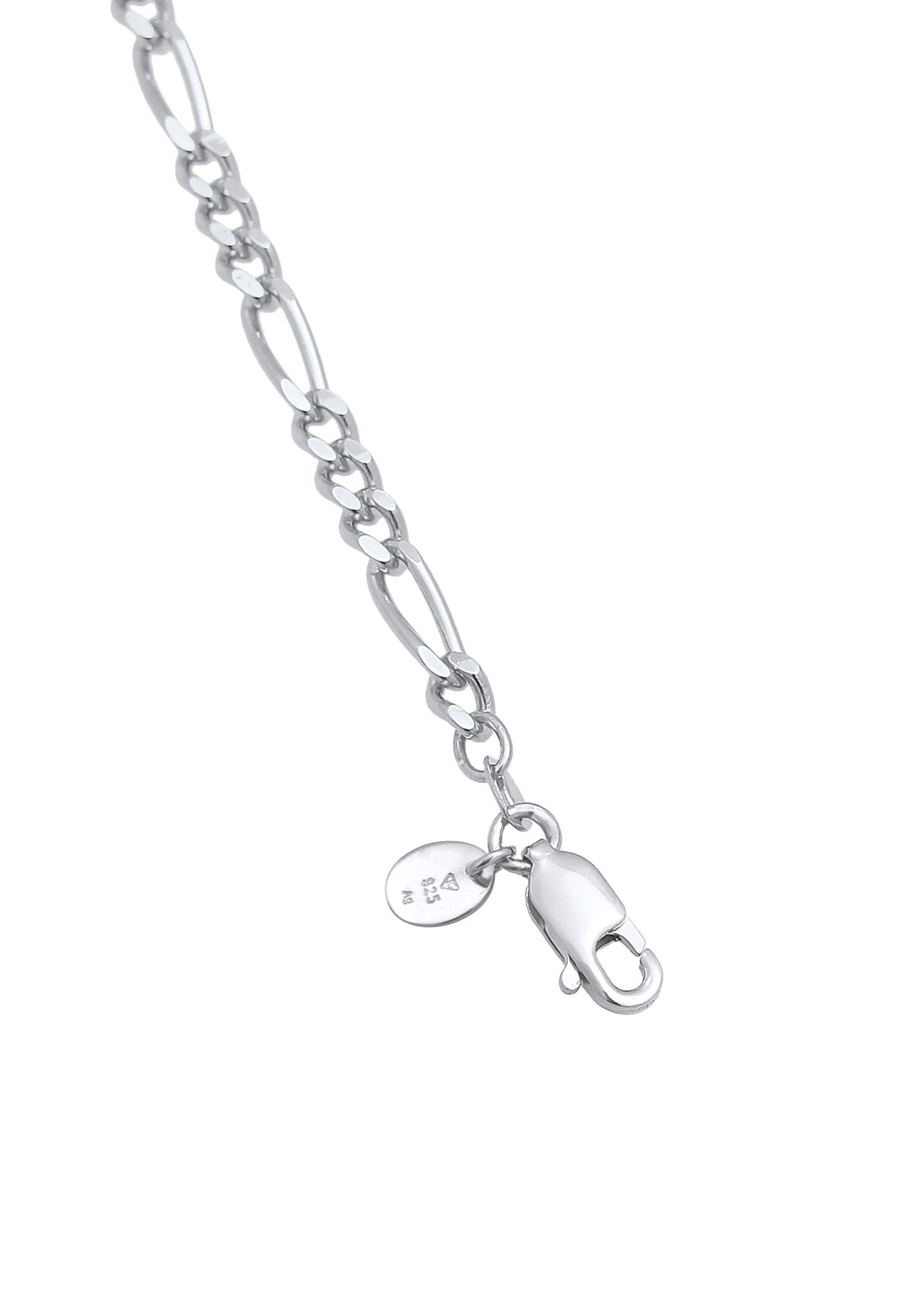 Ženska ogrlica Elli PREMIUM Figaro Strong Basic Blogger iz srebra 925